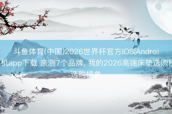 斗鱼体育(中国)2026世界杯官方IOS|Android手机app下载 亲测7个品牌， 我的2026高端床垫选购榜单
